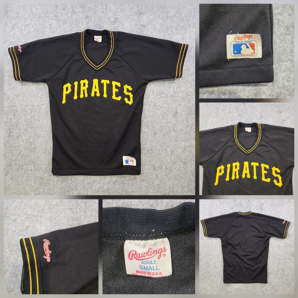 Vintage Pittsburgh‎ Pirates Rawlings Baseball Jersey Mens Small MLB Baseball